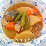 さば味付缶で作る♪大根の鯖カレー煮